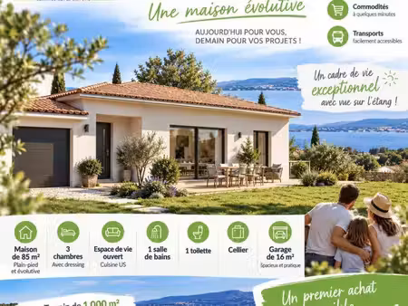 terrain avec maison neuf à vendre