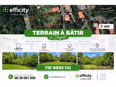 terrain constructible neuf à vendre