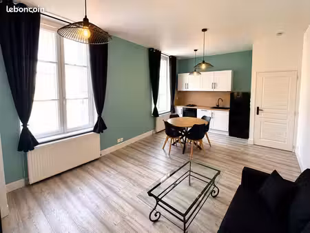 beau t2 meublé refait à neuf – 42m2 - lumineux – centre-ville dieppe