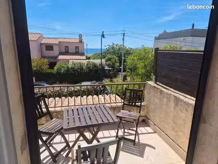 l’ayguade | maison meublée à 50 m de la plage – 2 chambres + bureau – vue mer – terrasses