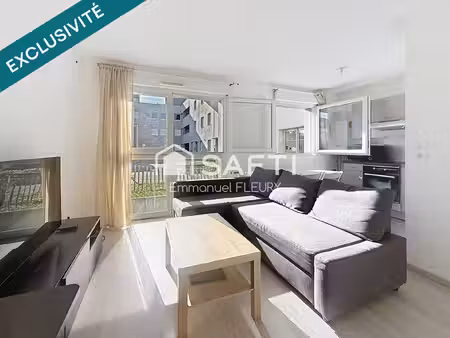 orvault bourg – appartement t2 loué – résidence 2016 avec parking