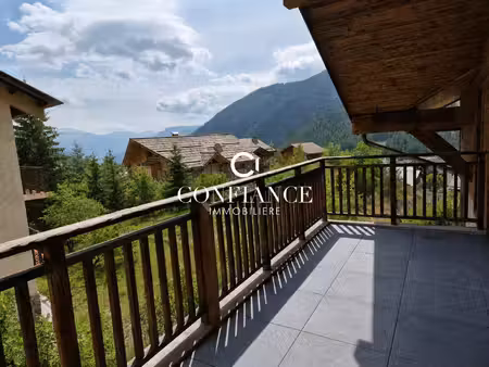 auron duplex 90m² terrasse+parking+casiers ski
