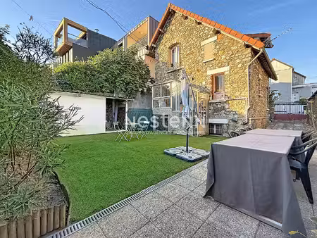 issy les moulineaux - vente d'une maison en meulière avec jardin
