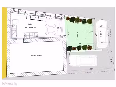 unieux – plateau 63 m² à aménager – projet habitation validé – 69 000