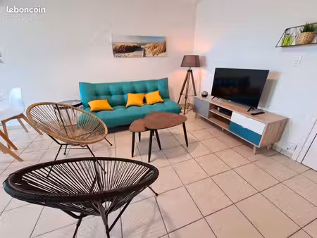 t2 meublé de 42 m² avec balcon  climatisation  piscine et parking – saint-estève