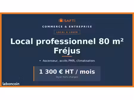 bureaux 80 m² frejus