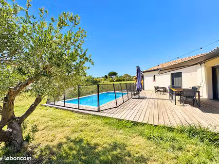 villa t4 de plain-pied de 107 m² avec piscine