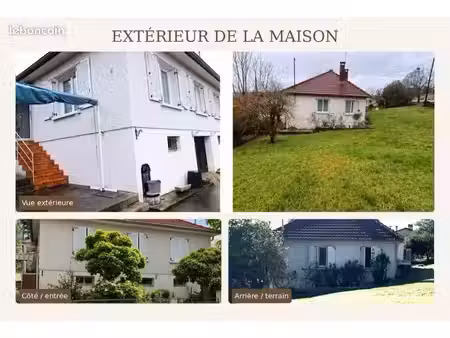 ? maison à vendre – environ 85 m² – grand terrain de 1 742 m²