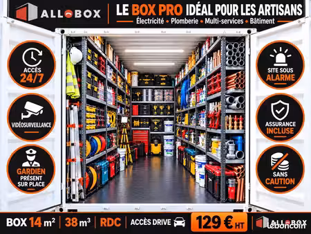 box 14 m² sécurisé – portet-sur-garonne (accès drive)