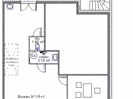 bureaux de 65 m2 a louer a saubrigues
