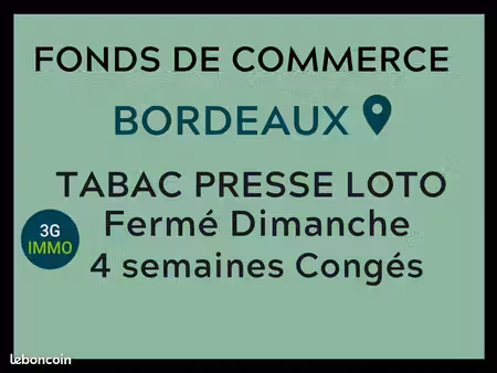 vente fonds de commerce | fonds de commerce | bordeaux | terrasse