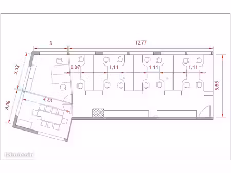 bureaux 90 m² nantes