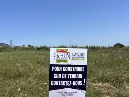 terrain à bâtir de 379 m² à brissac-quince (49)