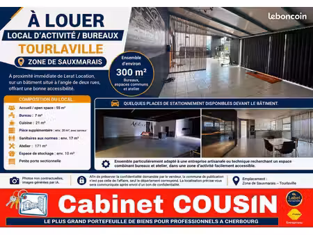 local bureaux 300 m²