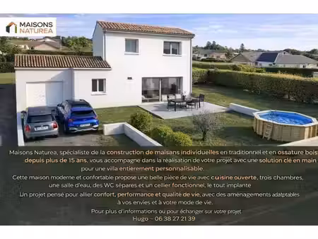 terrain avec maison neuf à vendre