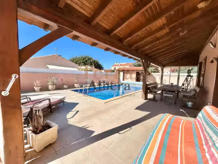 viager occupé thèza villa 4 faces de 173 m2 piscine -