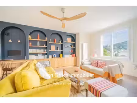 référence : 7352-tca. - appartement 4 pièces traversant vue montagnes  rénové avec goût av