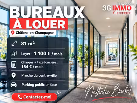 location pro | bureaux | 81 m² | châlons-en-champagne