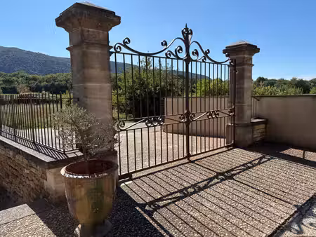 mas de hameau en pierre à vendre à oppède avec une cour intérieure jardin  un bassin pisci