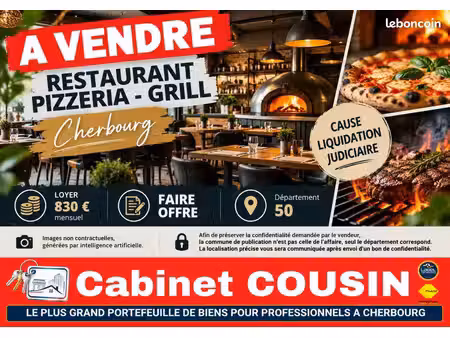 fonds de commerce pizzeria cherbourg en cotentin