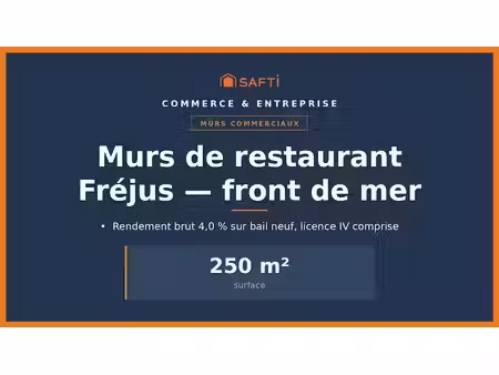vente locaux professionnels 2 pièces 250 m² à frejus (83600)  1 640 000 €