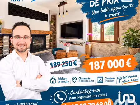 vente maison de campagne 5 pièces