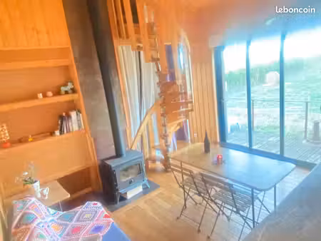 maison en bois atypique – grande tiny house au cœur de la nature à nuits 89390
