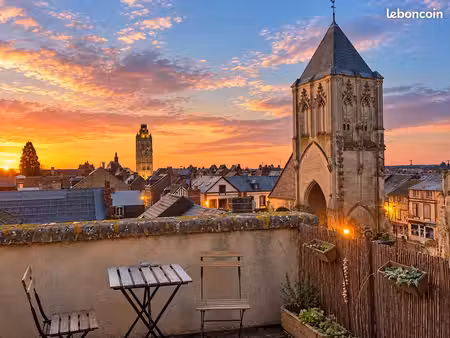 t2 rénové 55 m² avec terrasse – centre verneuil-sur-avre