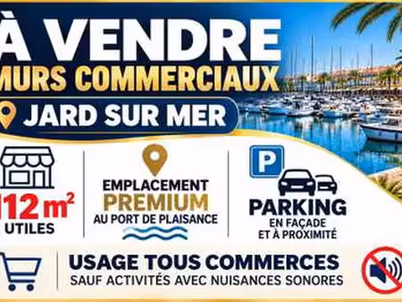 vente bureaux et commerces bord de mer à jard-sur-mer (85520) : à vendre bord de mer / 112