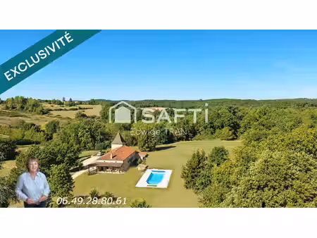 maison en pierre + appt + piscine et 1 5 ha