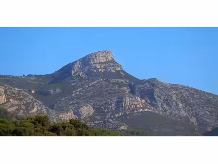 terrain d'exception à aubagne quartier les solans vue panoramique sur le massif de la sain