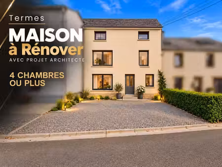 maison avec projet d'architecte et permis  au cœur de termes
