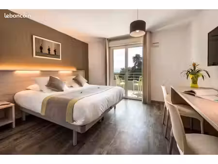 chambre de 23m2 - salle de bain - réfrigérateur - micro-ondes