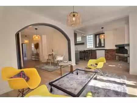maison avec jardin  garage et cheminée