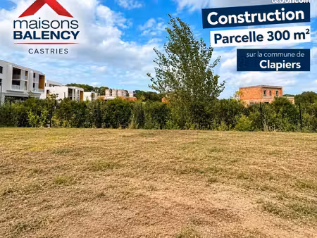 terrain 300 m² clapiers