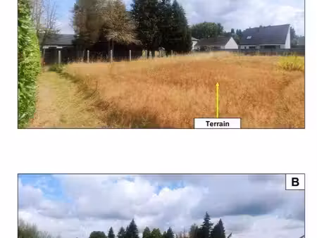 terrain à bâtir 1 102 m² – permis de construire obtenu – évin-malmaison