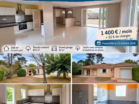 maison à louer à l’année – andernos-les-bains
