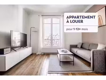 2 pièces à proximité du parc monceau