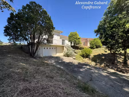 axe la réole-langon - maison de plain-pied - 5 chambres + bureau - jardin 3 000 m² - 3 gar