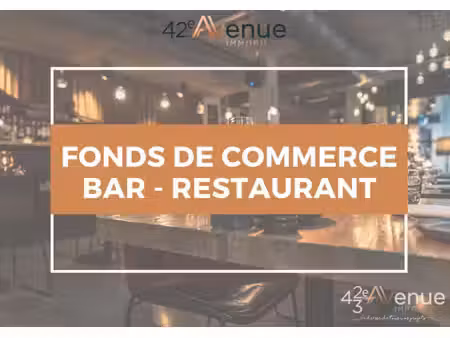 bar restaurant à vendre