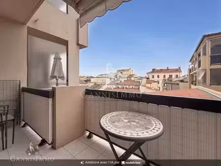 studio coin nuit cannes banane terrasse ascenseur