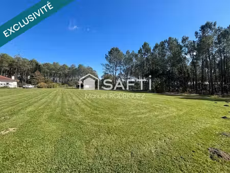 à vendre – terrain constructible de 3 440 m² à luxey