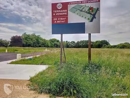 terrain 803 m² villars-les-dombes