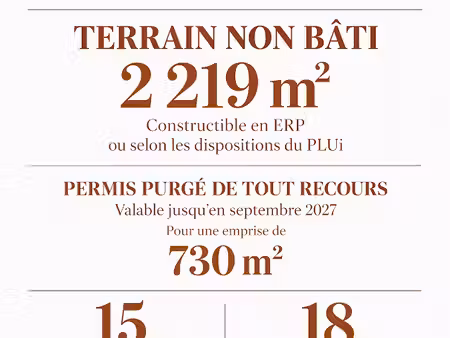 vente terrain 2219 m² à villejuif (94800)  2 070 000 €