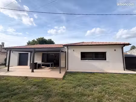 maison neuve contemporaine - 127m2 - jardin clôturé - terrasse - pergola - abris - climati