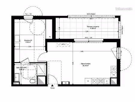 a louer t2 residence eveil coudoux