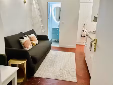 studio 17 m² le bon marché + terrasse 15 m² + mezzanine