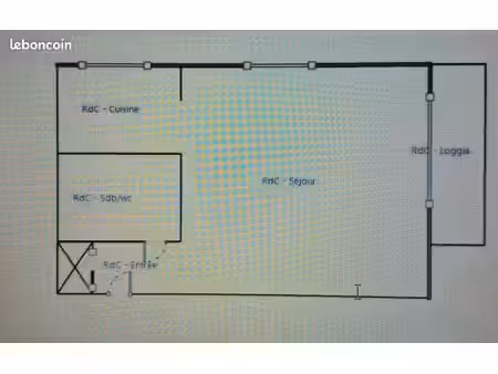 studio 33m2 avec loggia et parking à vigneux sur seine