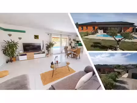 maison contemporaine de plain-pied 143m2 - piscine - 1 336m2