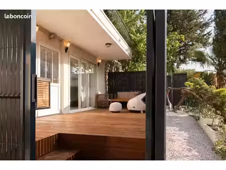 2p avec grande terrasse et vue forêt